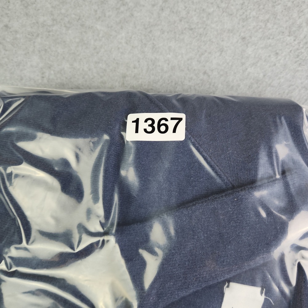 Mr. P by Mr. Porter Navy Varsity Jacket with Preppy Contrast Stripes - Picture 9 of 9